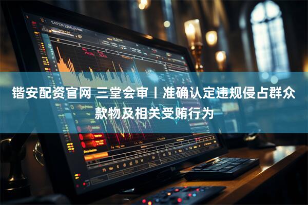 锴安配资官网 三堂会审丨准确认定违规侵占群众款物及相关受贿行为