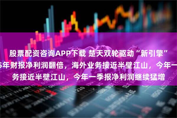 股票配资咨询APP下载 楚天双轮驱动“新引擎”威力渐显！公司2025年财报净利润翻倍，海外业务接近半壁江山，今年一季报净利润继续猛增